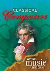 Alfred's Music Playing Cards: Classical Composers (12 Pack)